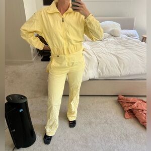 Yellow vintage 80s FERA ski suit & jackets  2 pieces